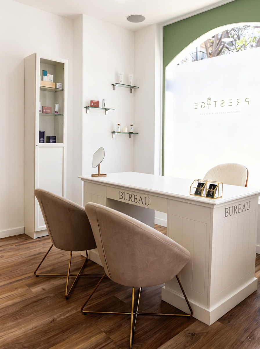 Zona de consulta con butacas en la clínica Prestige
